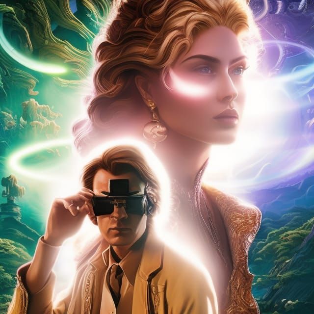 Mad Scientist's Time Vortex: A Sci-Fi Acrylic Painting