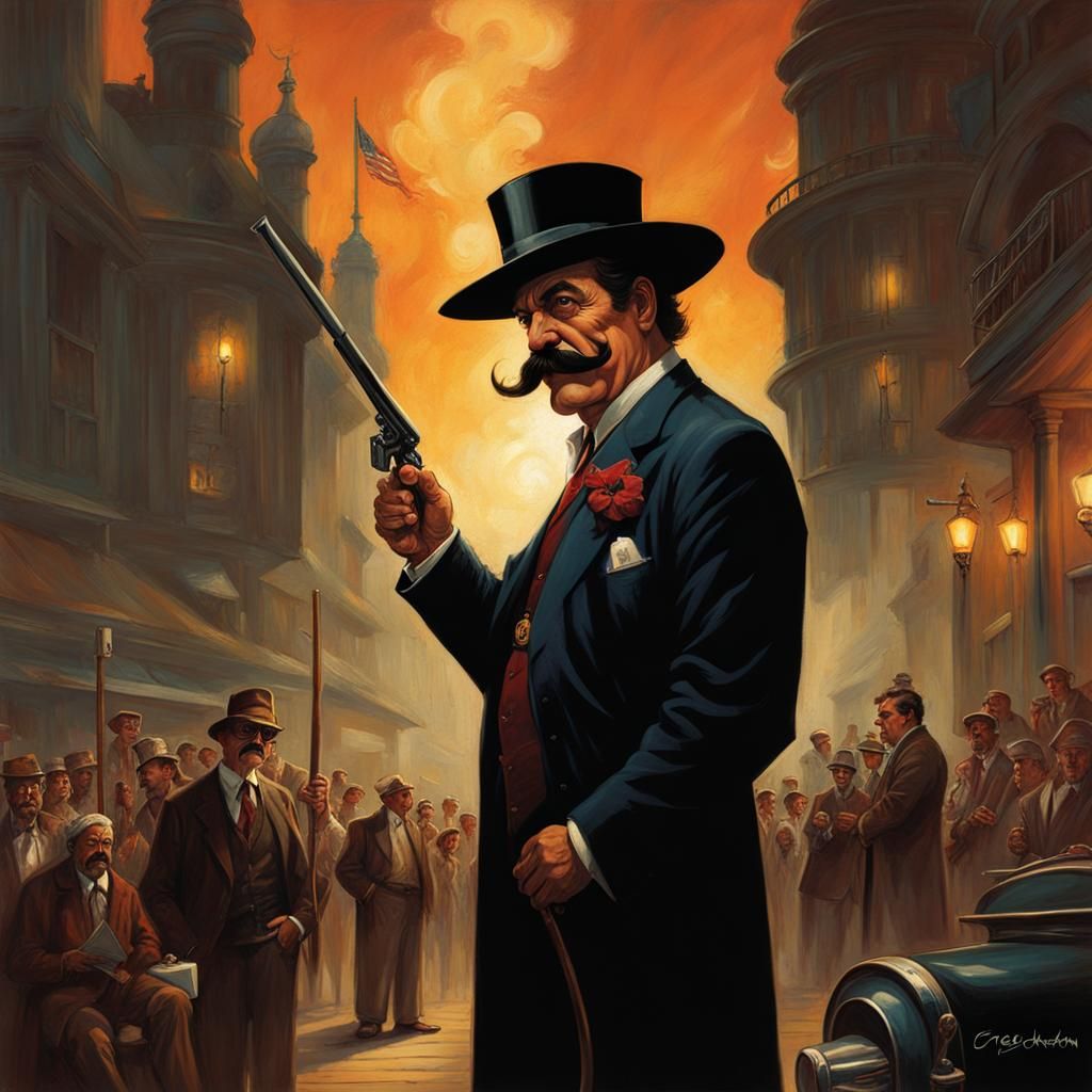 Sinister Curly-Haired Man Smoking Marijuana, Greg Rutkowski ...