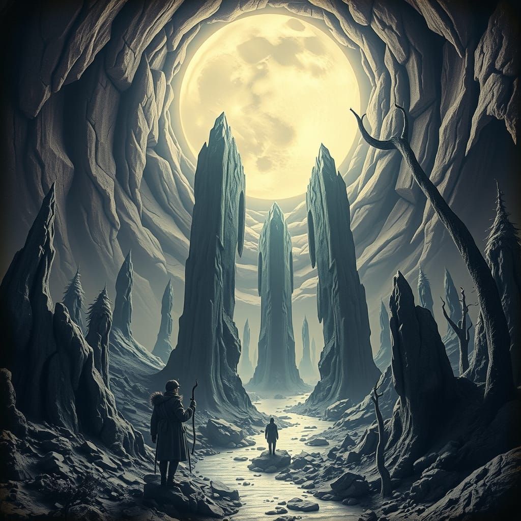 Surreal Astral Projection in Cyberpunk Style