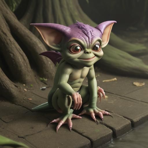 Mischievous Gremlin Character Generated by AI