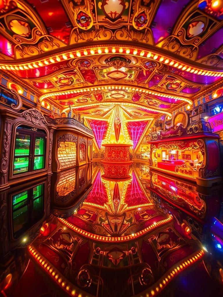 House Carnival Mirror Insanely HyperRealistic Insanely Hyper...