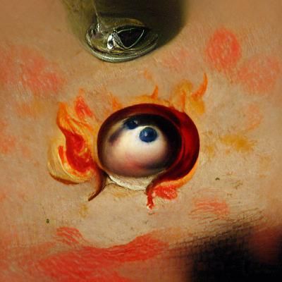 Renaissance Eye Portal to Hell