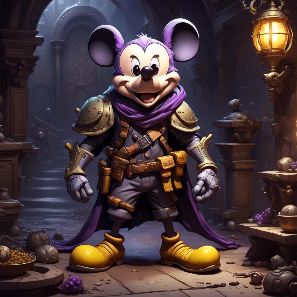 Micky Mouse Bounty Hunter: Dark Fantasy Concept Art