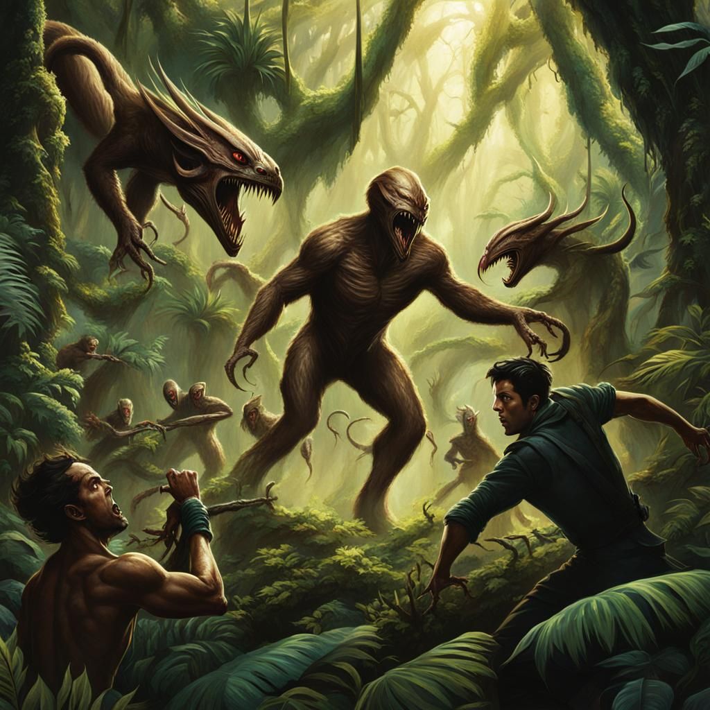 Alien Attack in Rainforest