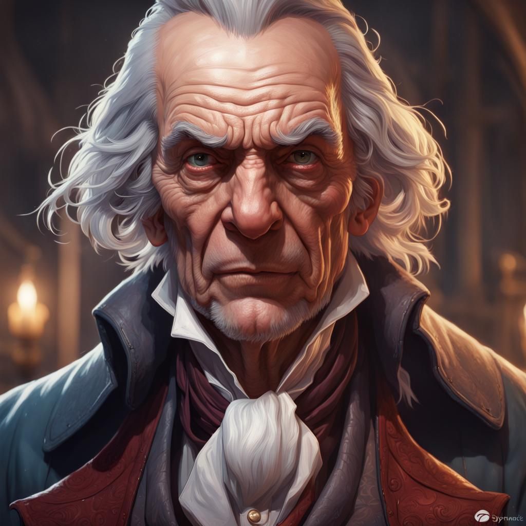 Detailed Scrooge Portrait in Artstation Style