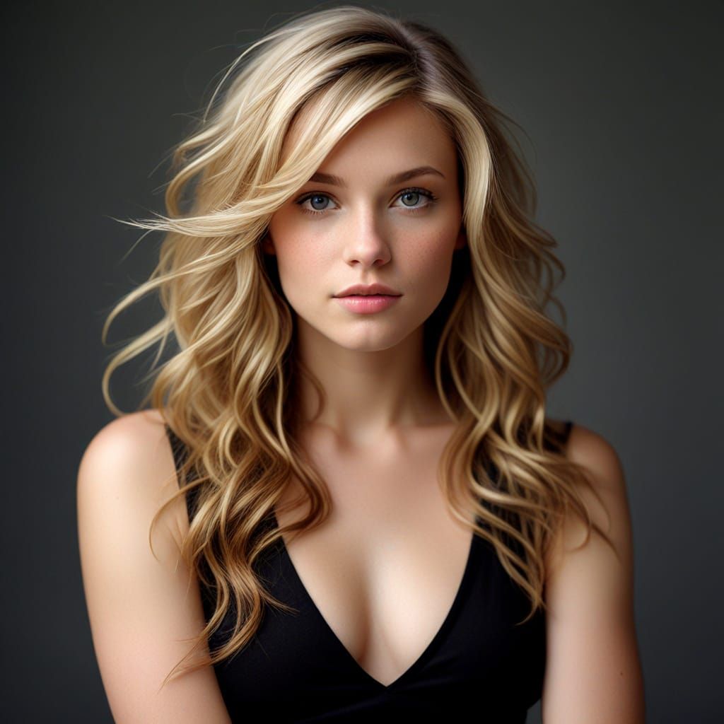 Surreal Portrait of a Woman in a State of Profound Self-Disc...