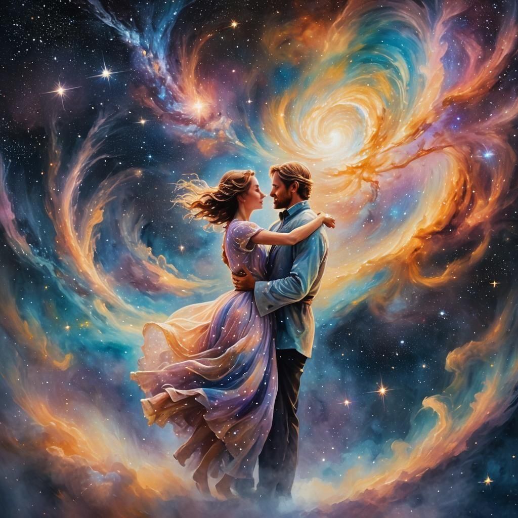 Ethereal Stardust Vortex: A Cosmic Dreamscape