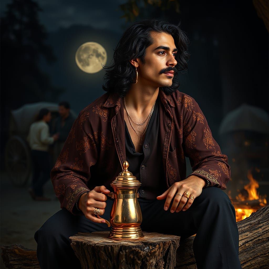 A COFFEE UNDER THE FULL MOON