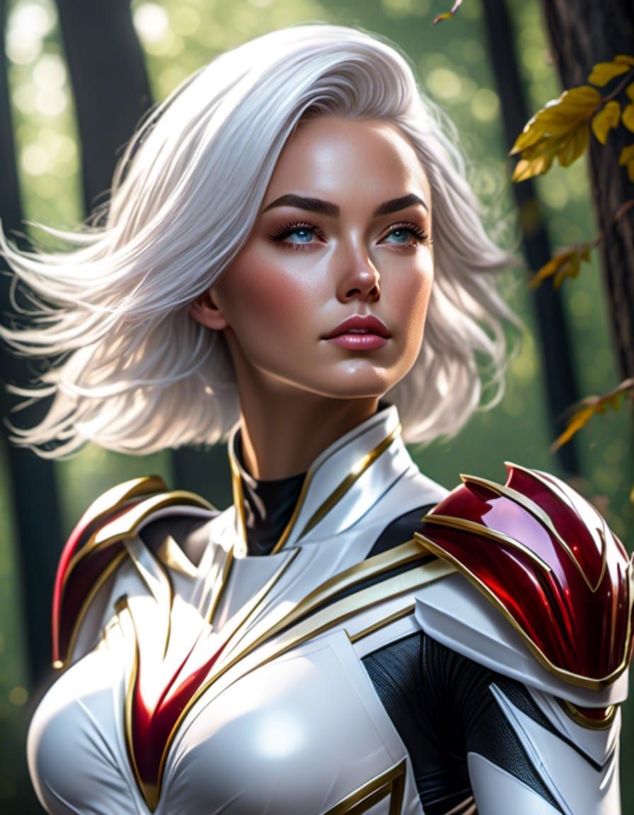 Power Ranger Flies Through Forest in 16k