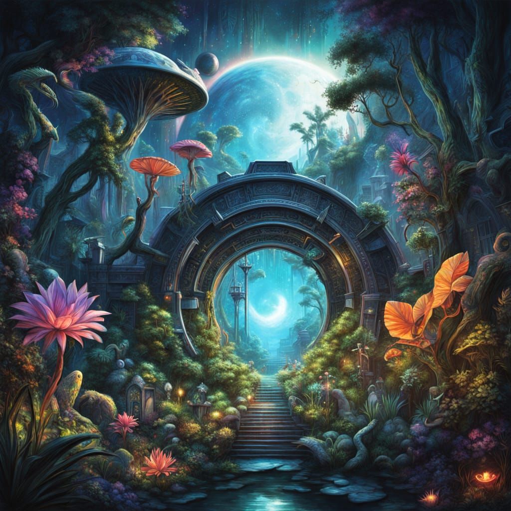 Hidden Portal to a Futuristic City