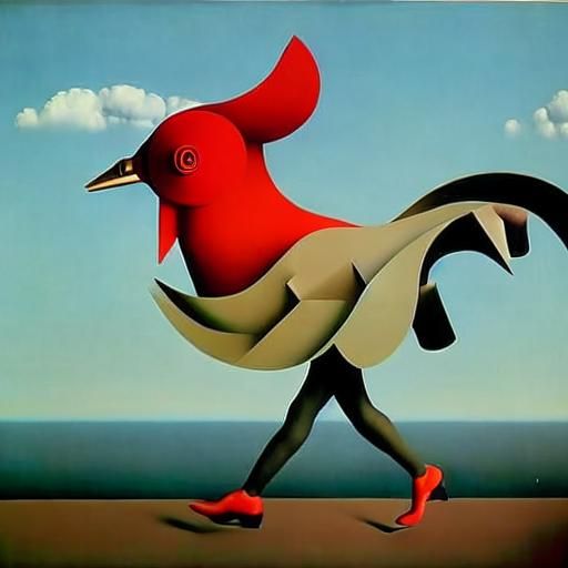 Magritte Inspired Surreal AI Art