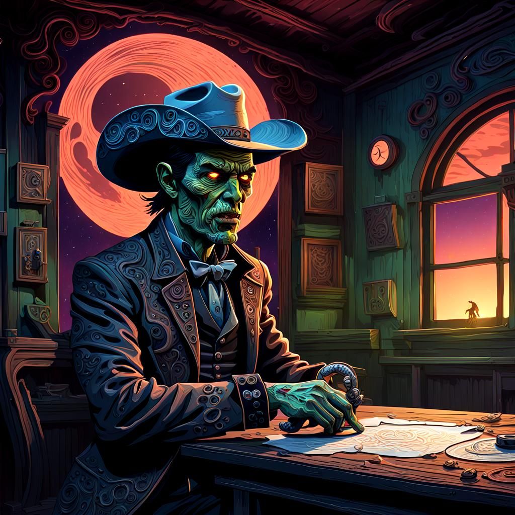 Zombie in the wild west