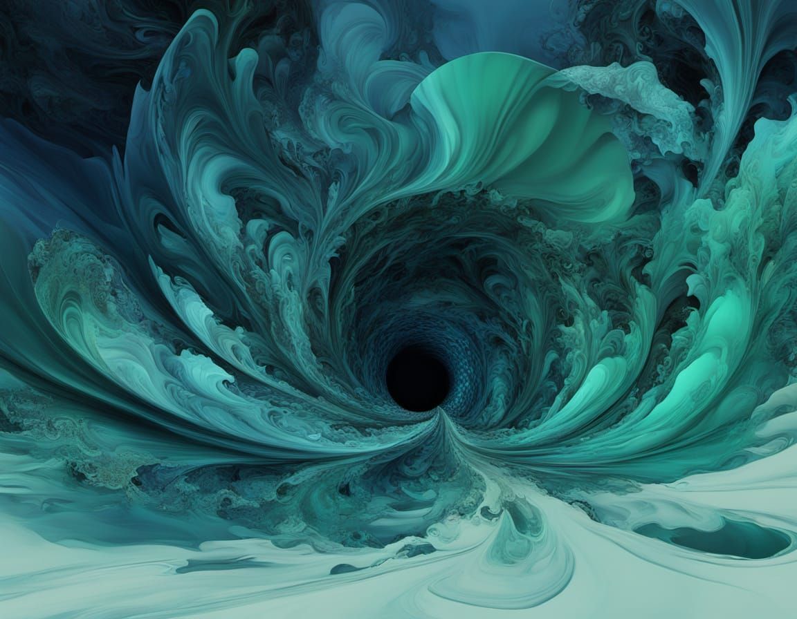 Abstract Surrealism Painting of Shiraz in Twilight