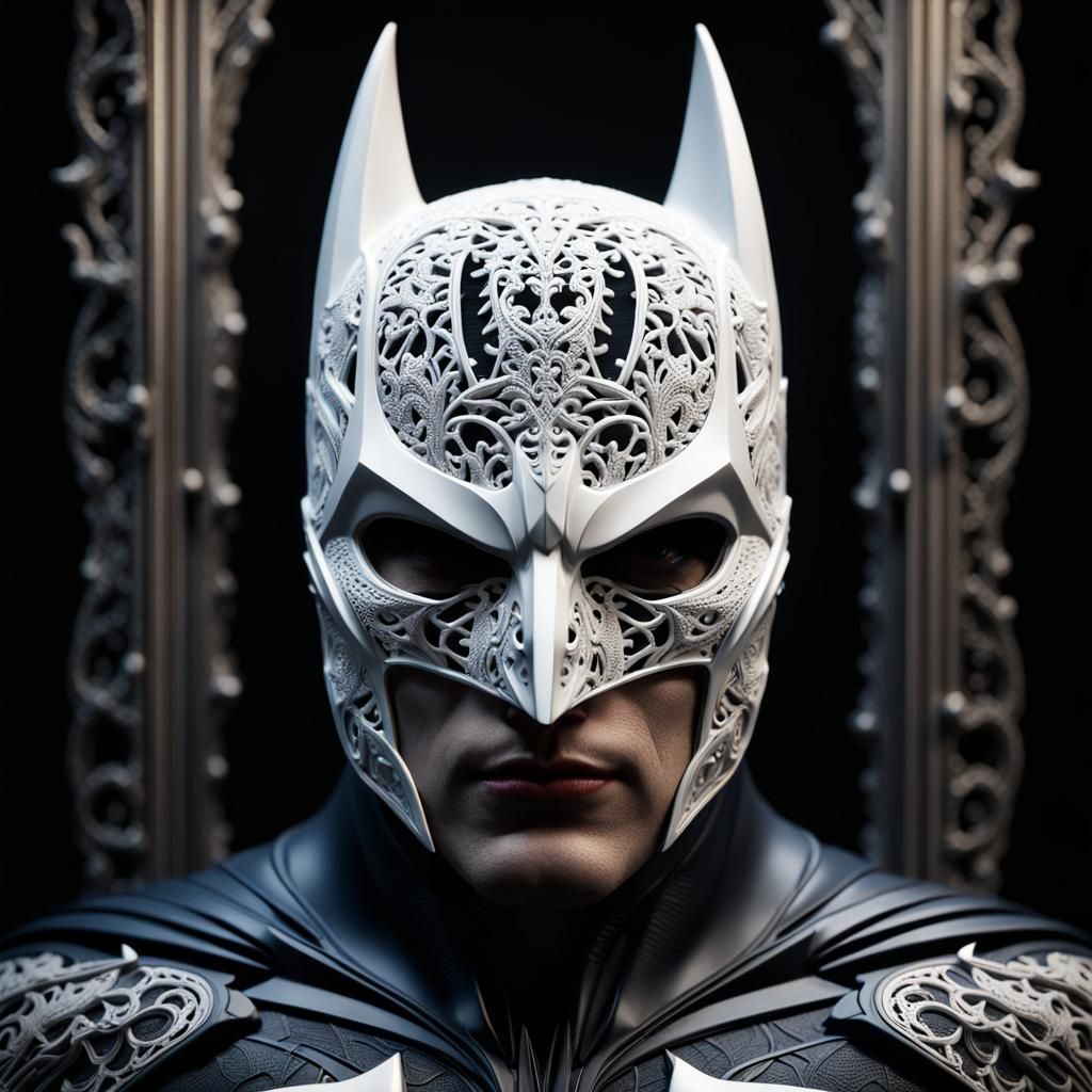 Lace Masked Batman: Detailed Matte Painting