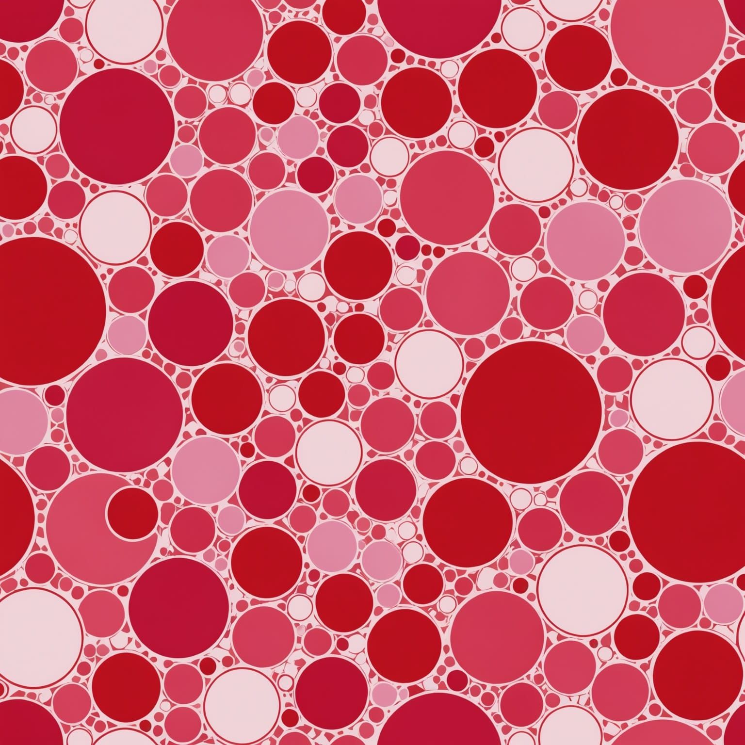 Pink and Red Chemical Composition Art