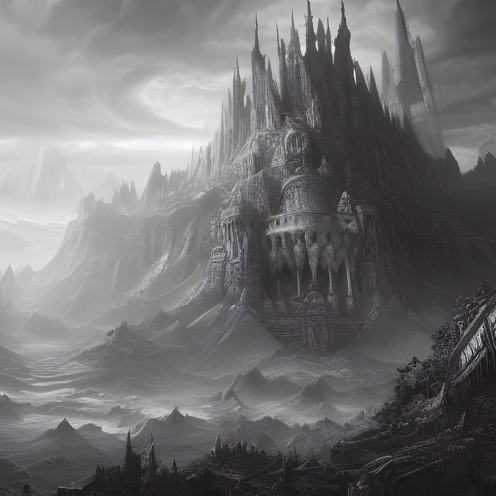 Fantastical Matte Painting with Intricate Details