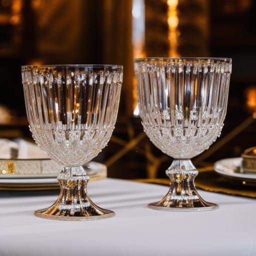 Crystal Goblet Exploding: Photorealistic Shards in High Reso...