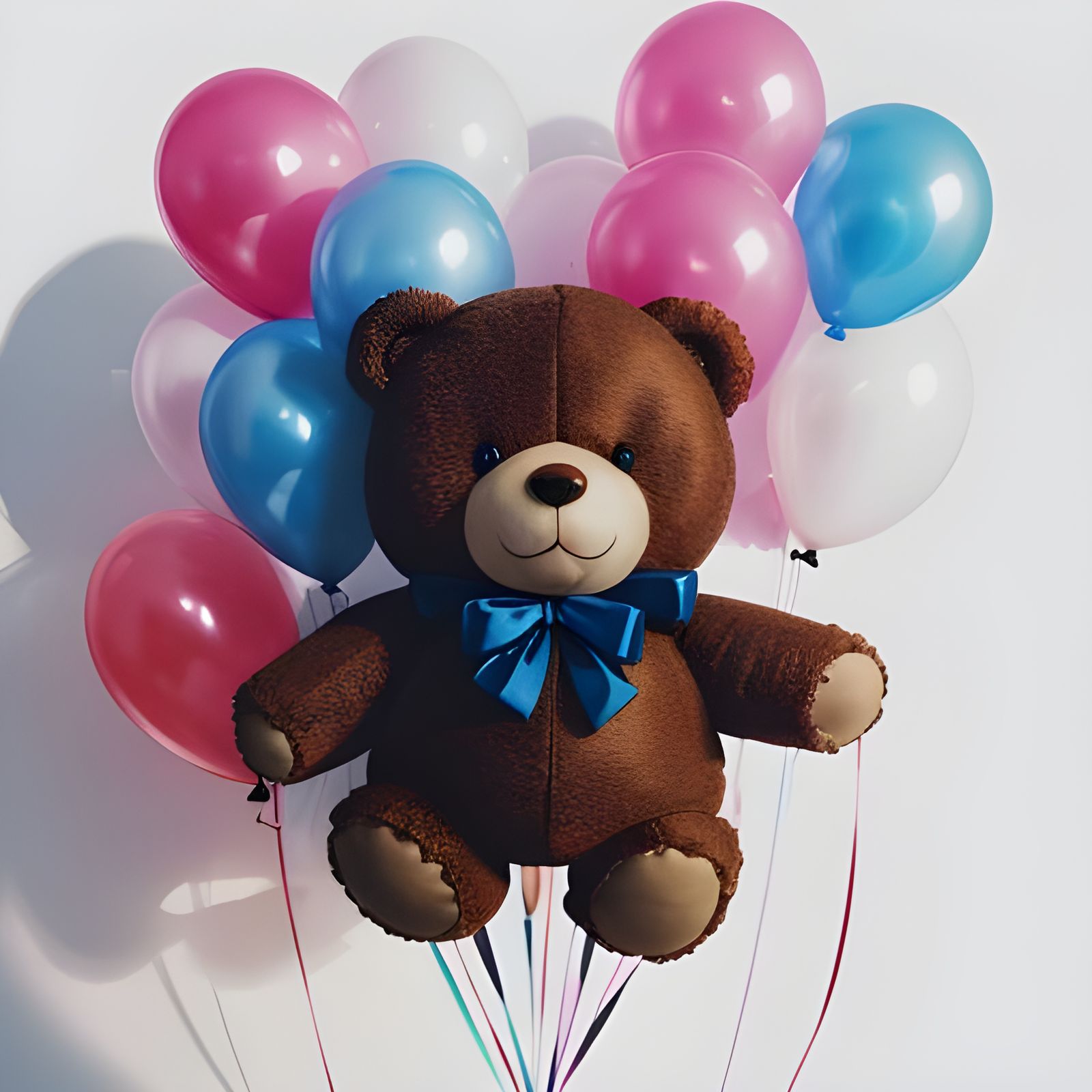Hyperrealistic Teddy Bear Balloon Animal Portrait