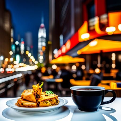 Hyperrealistic New York Cityscape at Night