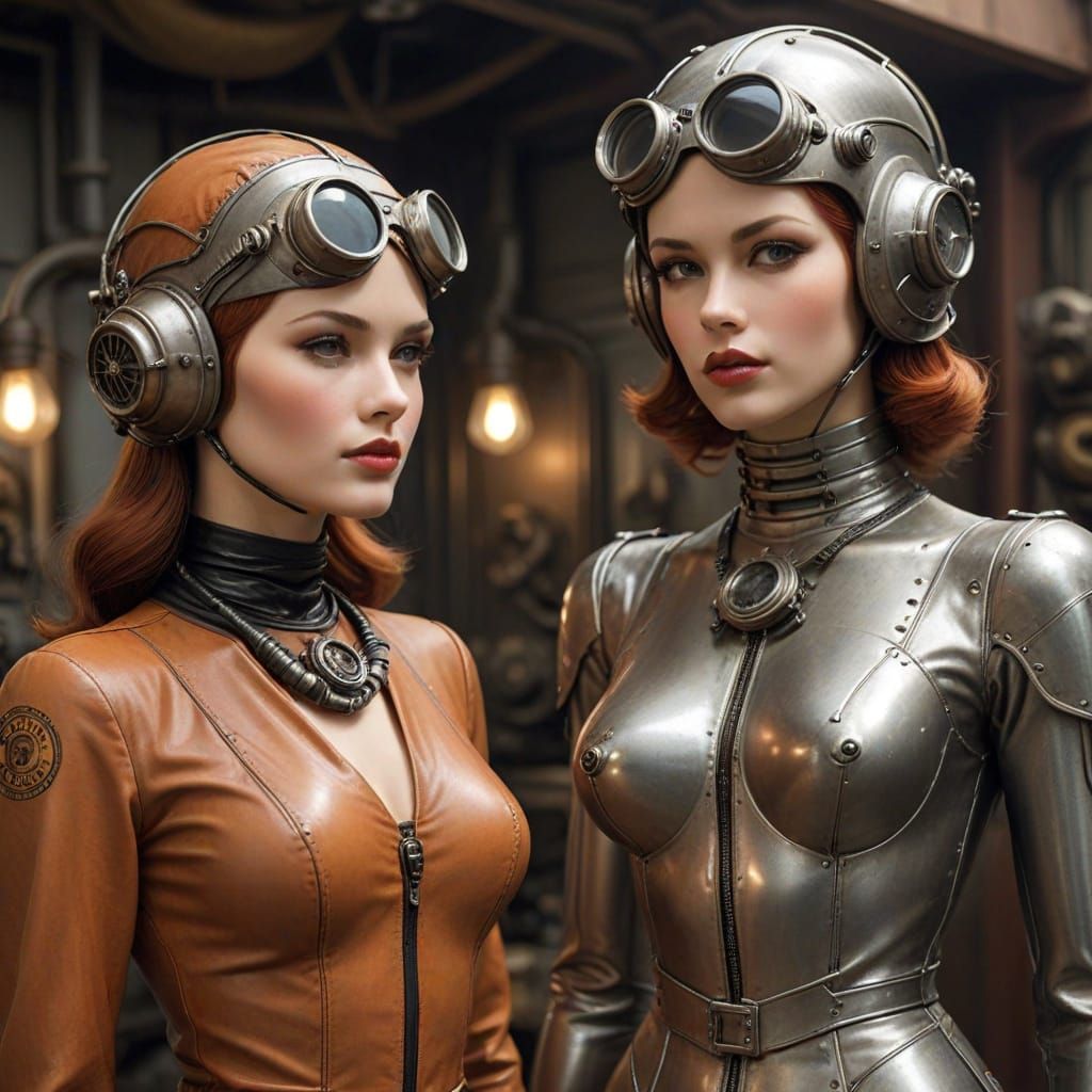Vintage Dieselpunk Women