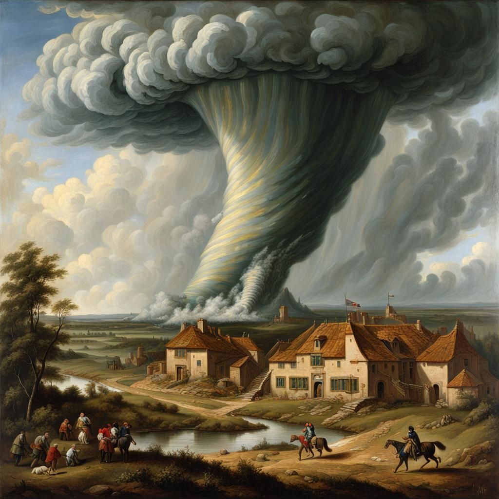 Tornado Depicted in 16th Century European Painting