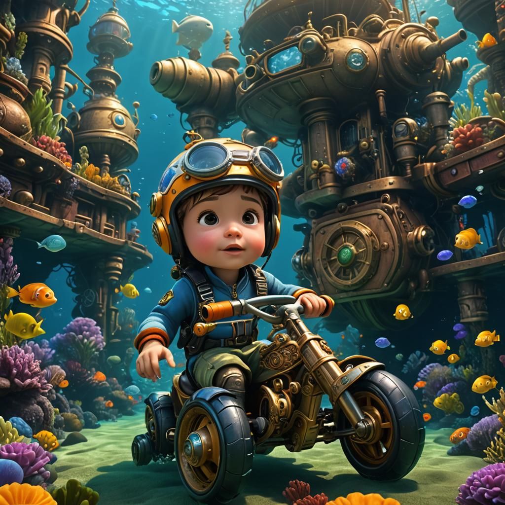 Underwater Pixar Toddler's Submarine Adventure