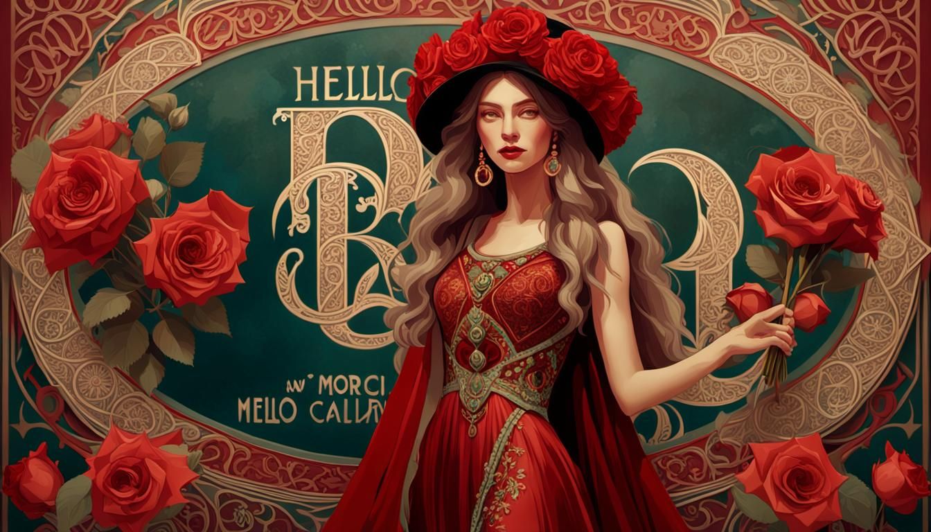 Concept art, medium shot. A stunningly beautiful Russian wom...