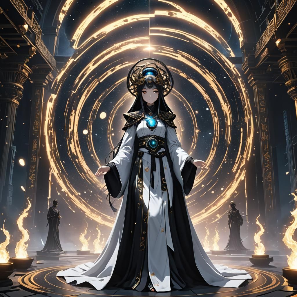 Anime Priestess Ritual at Singularity Temple