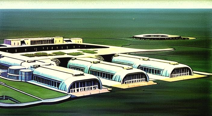 Art Deco Military Base Architecture