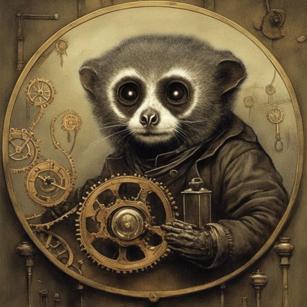 AI Generated Image of a Slow Loris