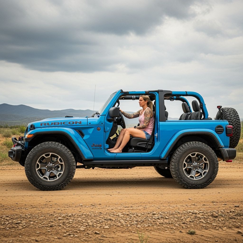 Blue 2025 Jeep Wrangler Rubicon Off-Road Adventure