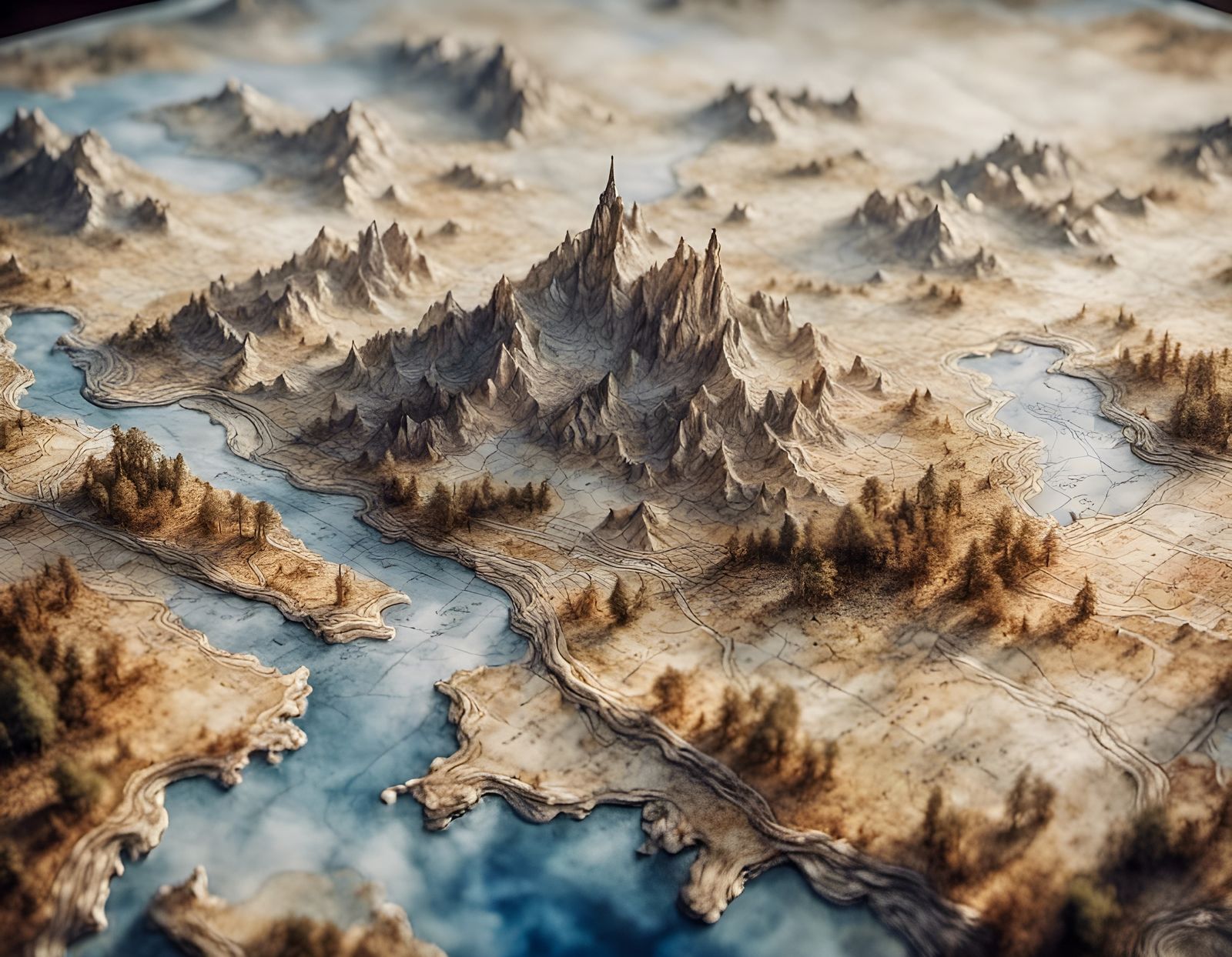 AI Topography: Abstract Landscape Generation
