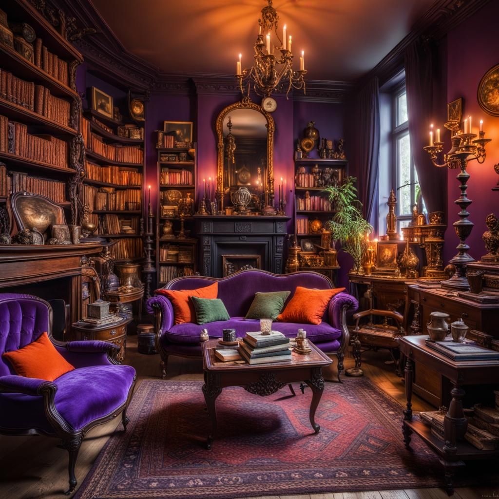 Victorian Living Room in Fantasycore Style