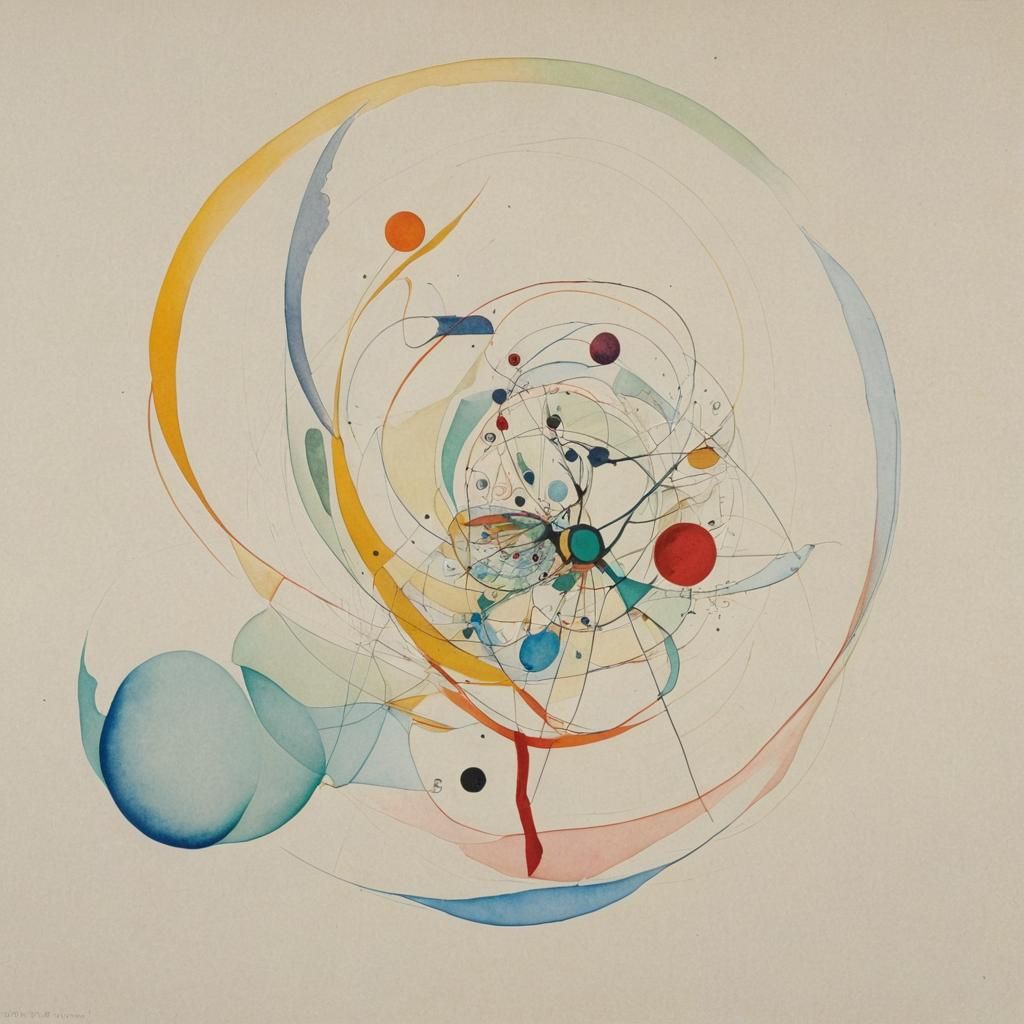 Mystical Landscape with Layered Composition