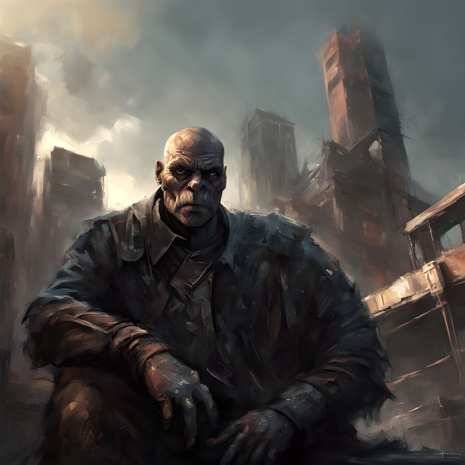 Resilient Man and Wife in Detailed Fantasy Art