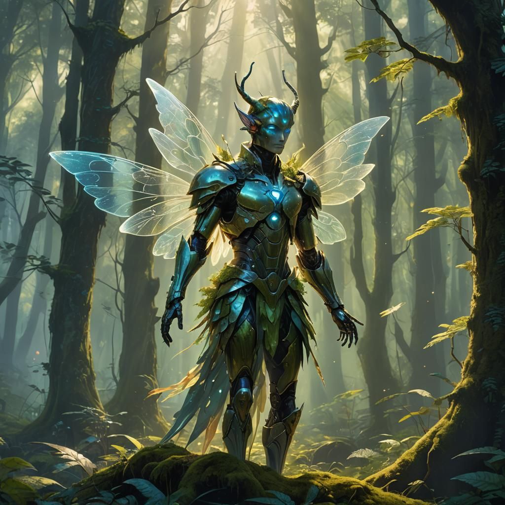 Android in Fairy Forest: Concept Art