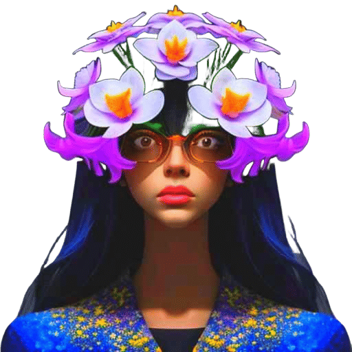 Colorful Floral and Faces Arrangement in High Resolution