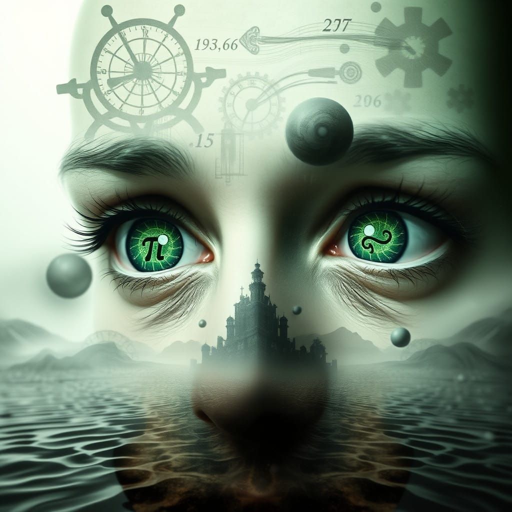 Whispers of Infinity: Ethereal Eyes in a Surreal Dreamscape