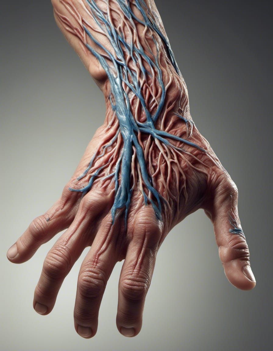 Hyperrealistic Human Arm with Muscle Definition