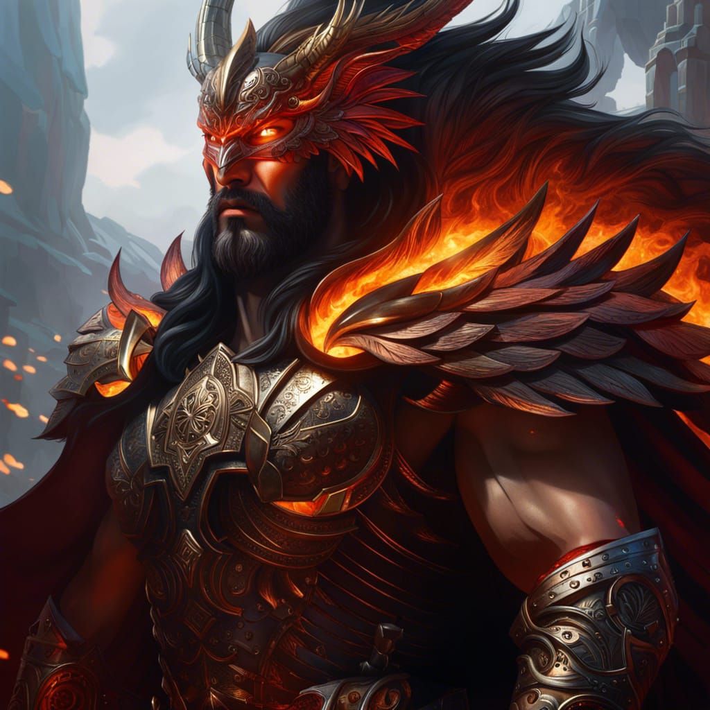 Epic Fire Giant Wielding Flaming Greatsword