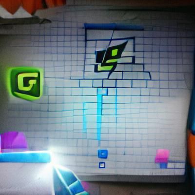 Minimalist Geometric Design with Vibrant Colors