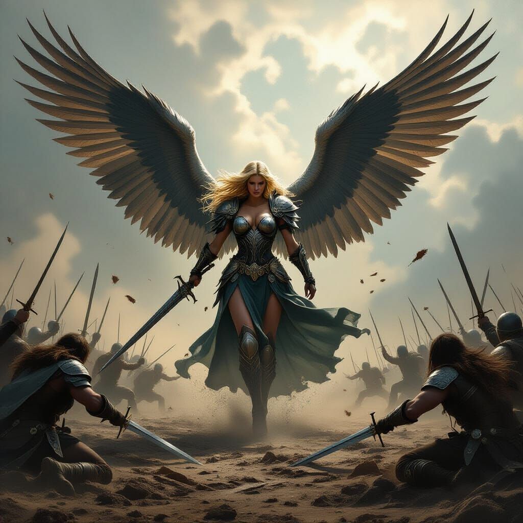 Valkyrie Lands on Battlefield, Shockwave Sends Warriors Flyi...