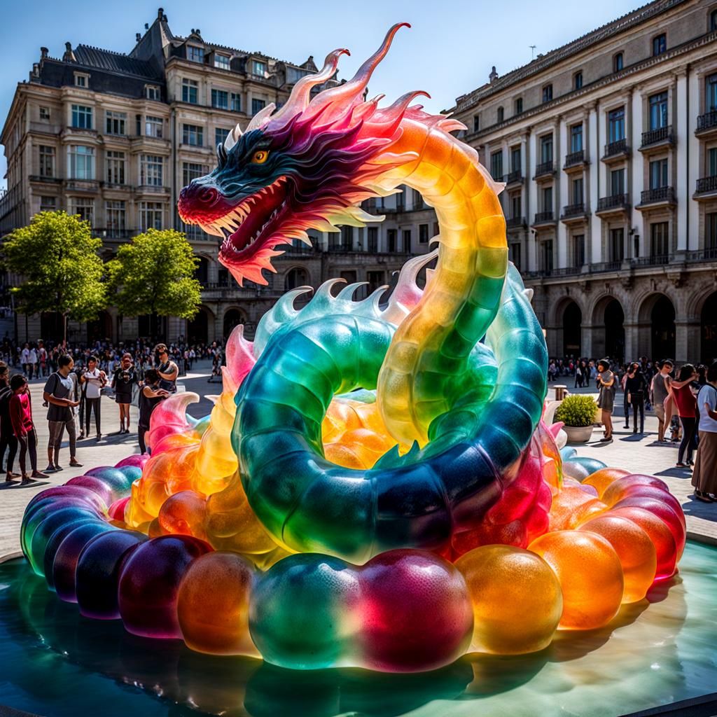 Jelly Dragon Installation Art