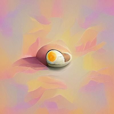 Simple Digital Illustration of an Egg