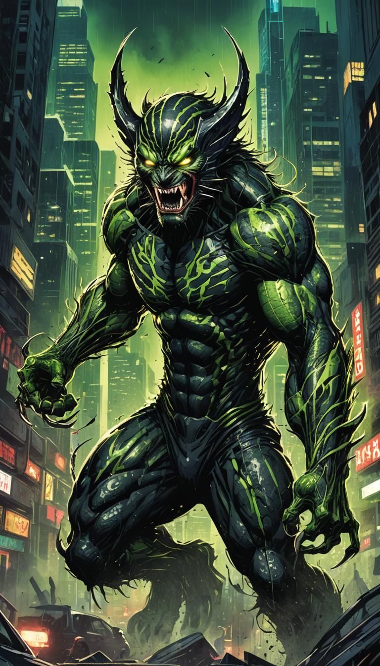 Furious Warrior Hybrid with Claws and Stripes