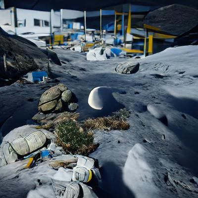 Futuristic Lunar Base for Scientific Research