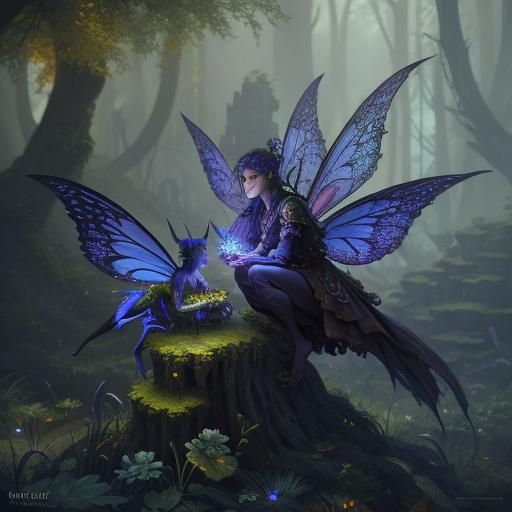 Fantastical Fairies in Detailed Matte Painting