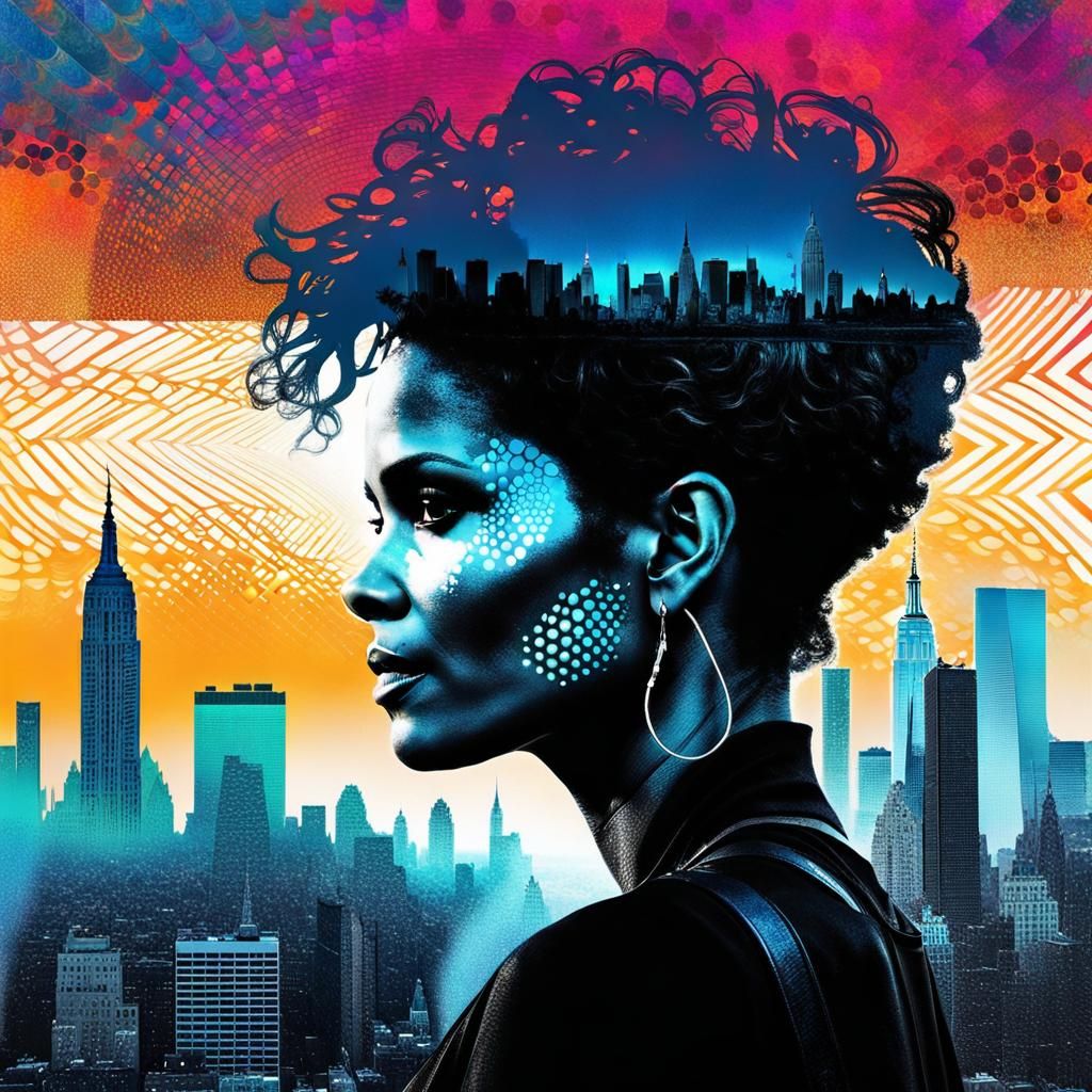 Halle Berry silhouette