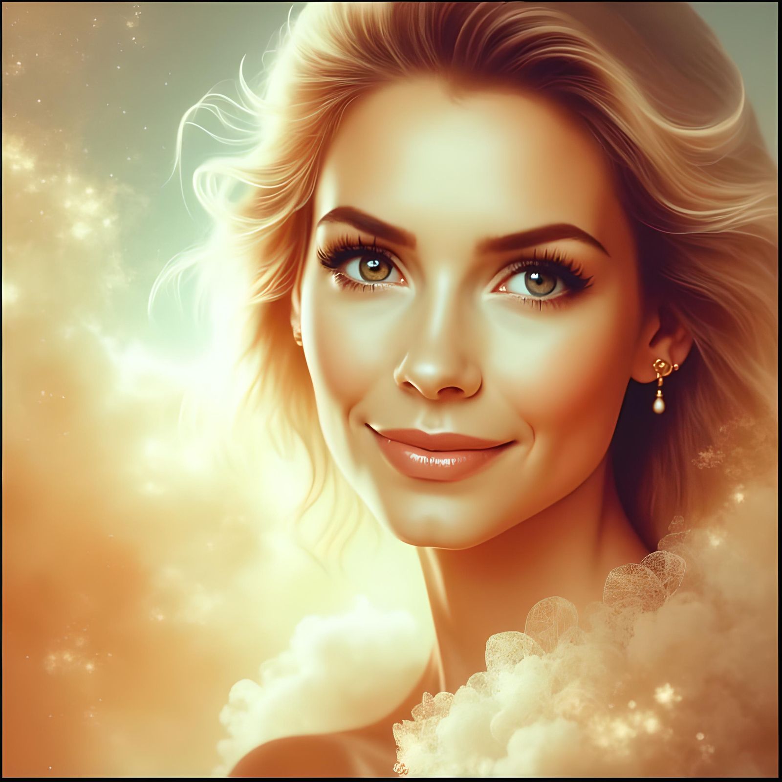 Beautiful and Loving Mother with Radiant Warmth