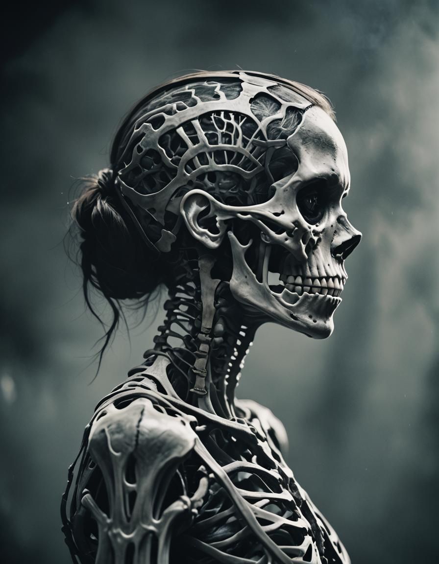 Waifu X-Ray Profile in Cinematic Style